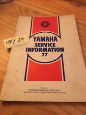 Yamaha service information