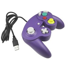 Manette Pad Joystick GameCube USB Pour Switch, PC, Linux & Mac - Rétro - Violet