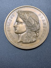 Ancienne Medaille République Française Bronze Dubois Old French Medal