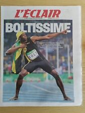 USAIN BOLT /JEUX OLYMPIQUES RIO/ journal l'equipe 21 Août 2016/HANDBALL/EDF