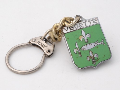 Porte clés ancien - porte, ÉmaillÉ