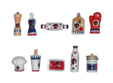 Série complète de 10 fèves