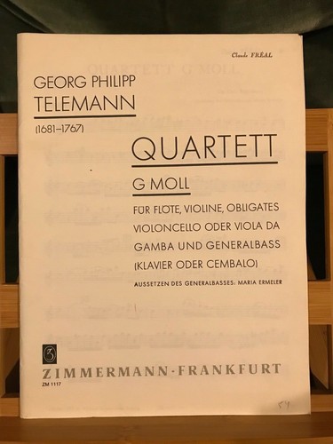 Telemann quatuor sol mineur - sol,
