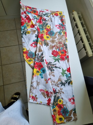 Pantalon fleuri ete - pantalon,
