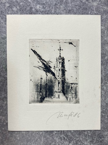 Gravure aquatinte jūratė - gravure,