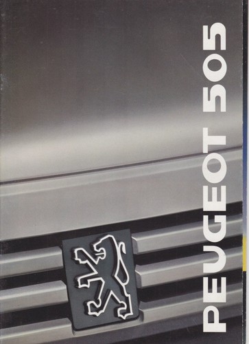 Catalogue brochure peugeot 505 - brochure,