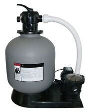 Kit de filtration à sable piscine filtre à sable avec pompe 16 m³ et  préfiltre