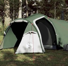 Tente De Camping Familial 3 Personnes Auvent Portable Parois Latérales 360x135cm