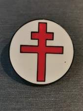 CROIX DE LORRAINE CHARLES DE GAULLE RÉSISTANCE FRANÇAISE LA FRANCE LIBRE pin