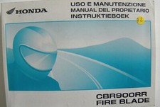 Manuel du conducteur MOTO HONDA CBR900RR FIRE BLADE n'est pas en français