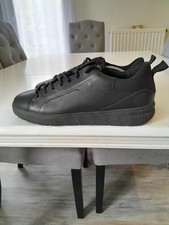 BASKETS GEOX RESPIRA SPHERICA EC4 CUIR NOIR