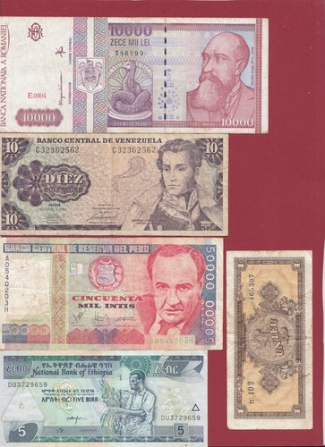 Lot billets pays du - billets, -pays
