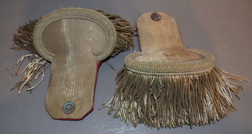 Paire epaulettes argentée - paire, d'