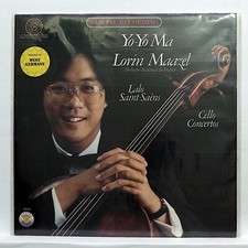 YO-YO MA ⸺  SAINT-SAENS & LALO cello concertos ⸺  CBS LP STILL SEALED