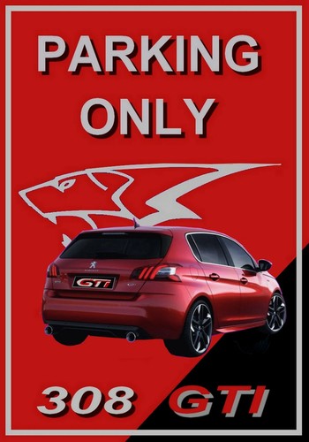 Plaque parking only - parking, peugeot