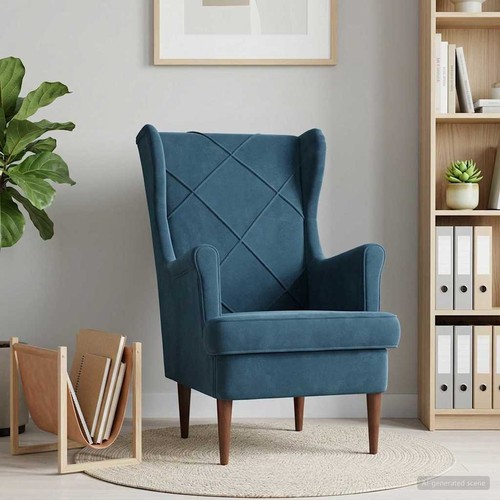 Fauteuil velours moderne salon - fauteuil,