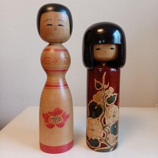 Poupées kokeshi traditionnelles japonaises de Fumio Muramoto et autres de...