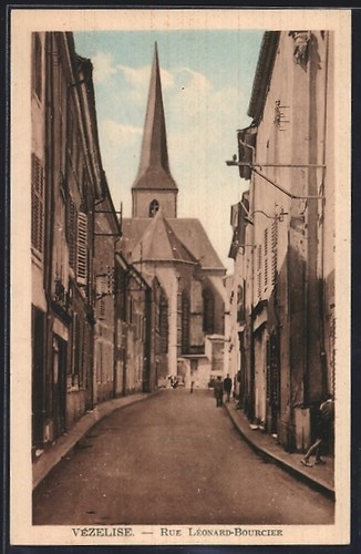 Cpa vézelise rue - cpa,