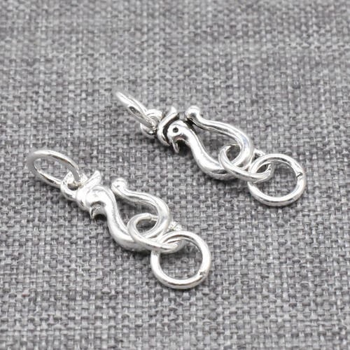 Fermoirs cygne argent - 8,