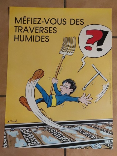 Affiche sécurité sncf - n6,