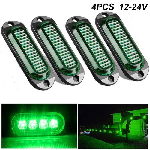 Vert led ovale - feux, de