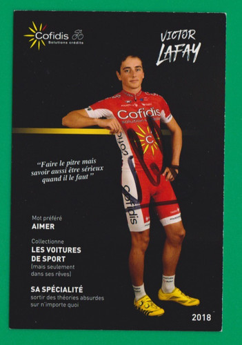 Cyclisme carte cycliste victor - cyclisme,