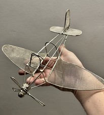 Décor de sculpture d'hélice d'avion en aluminium poli