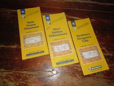 A VOIR !! LOT 3 ANCIENNES CARTES REGIONALES " MICHELIN " 1992/99