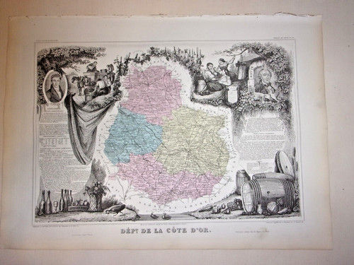 Xixe gravure département - xixe, 21