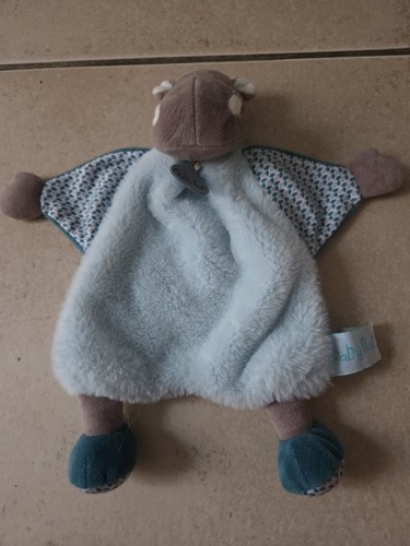 Doudou plat hippopotame - doudou,