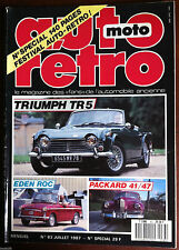 AUTO RETRO n°83 du 07/1987; Triumph TR5/ Eden Roc/ Packard 41/47/ Festival