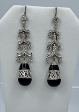 Diamant onyx noir pendantes - onyx,