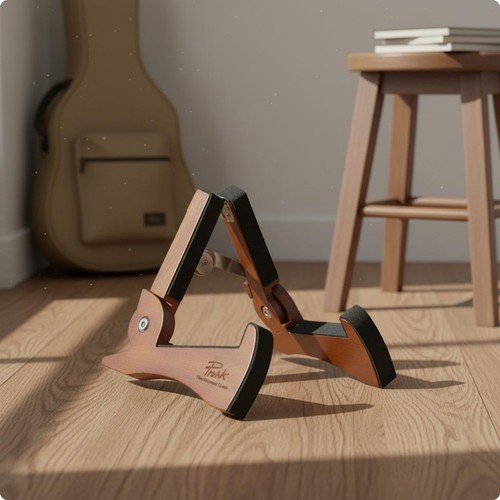 Support guitare bois stable - bois,