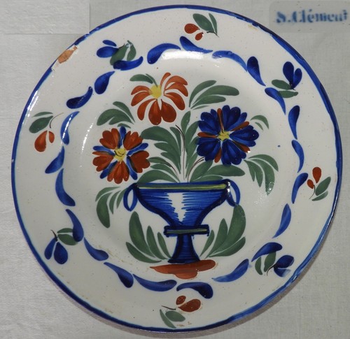 Assiette ancienne clement - assiette,