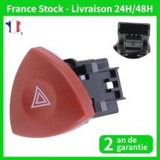 Bouton Warning Rouge Feux de