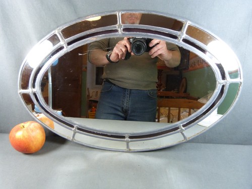 Grand miroir style vitrail - grand,