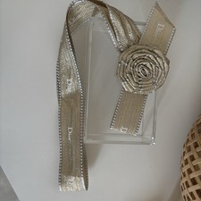 Ruban Dior Camélia Or Neuf