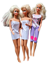 Lot 3 poupées Barbie vintage