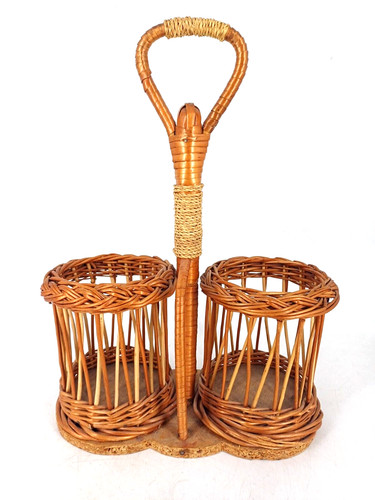 Porte bouteilles osier - porte,