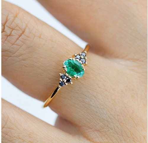 Bague carats émeraude - 18,