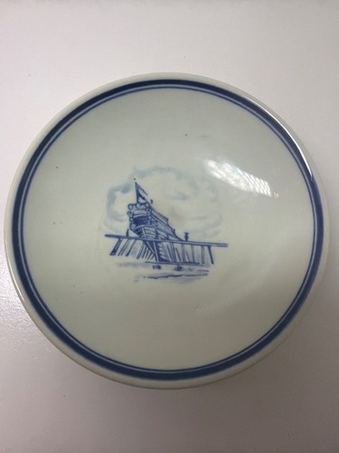 Vintage delft buter pat - vintage, 3.25"
