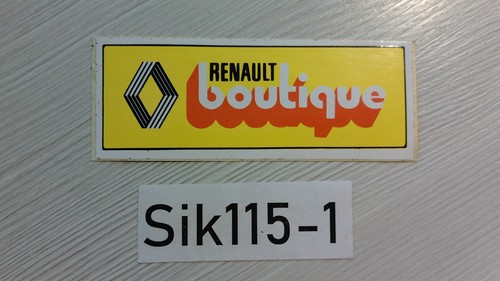 Autocollant renault boutique - renault,