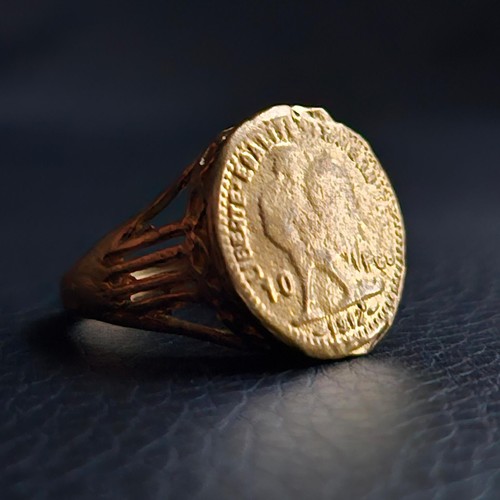 Bague chevalière imitation - , 10
