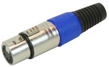 PRO SIGNAL - Prise XLR 5 pôles avec protection bleue