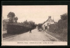 CPA Breteuil, l´Entrée de la