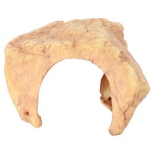 1PC Aquarium Ororment Fish Tank Ornament Simulation Stone Cache Cave (Jaune)