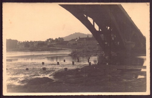 Carte photo pont métallique - carte-photo, "