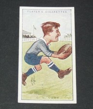 PLAYER CIGARETTES CARD RUGBY RIP 1926 #39 C.N. LOWE CAMBRIDGE R.A.F. ENGLAND