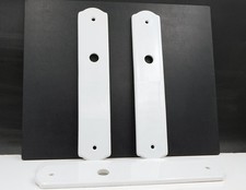 255X50mm, Lot de 4 PLaques de Propreté en porcelaine blanche UCDA LIMOGES, Porte