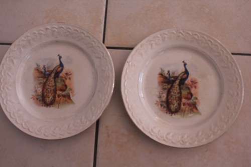 Assiettes faisans flore - assiettes, et